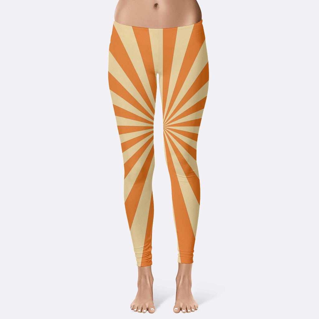 Solar Flare Radial Spokes stylish workout leggings