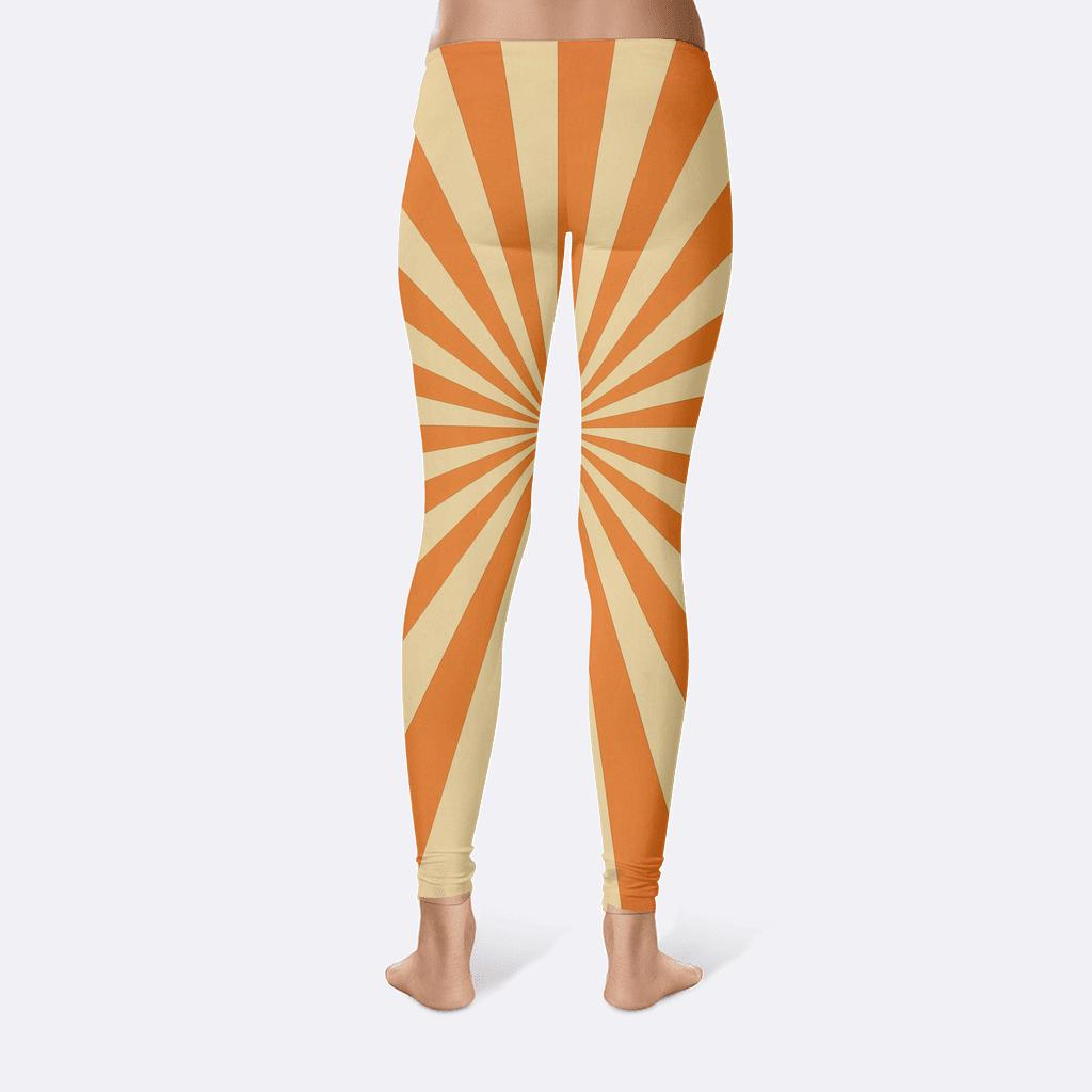 Solar Flare Radial Spokes stylish workout leggings