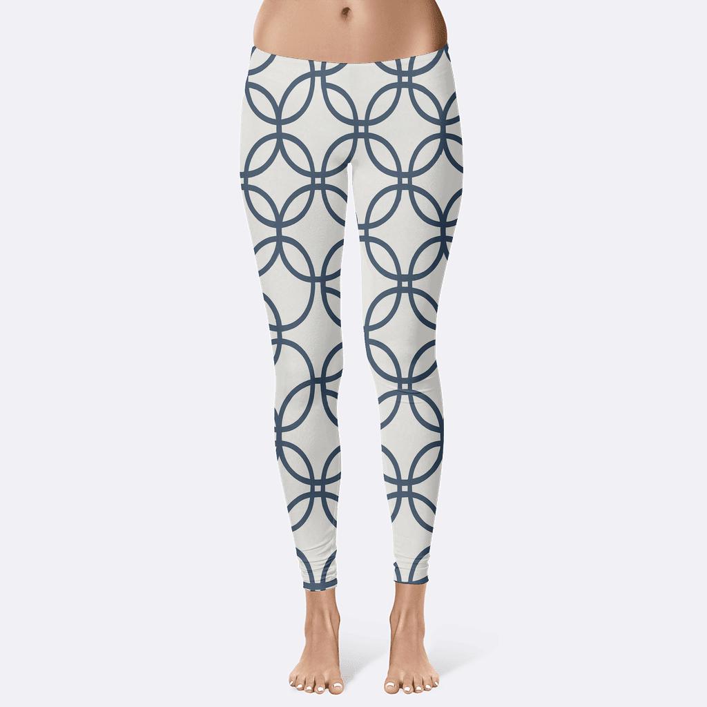 Orbit Chain Loop Tiles designer patterned leggings