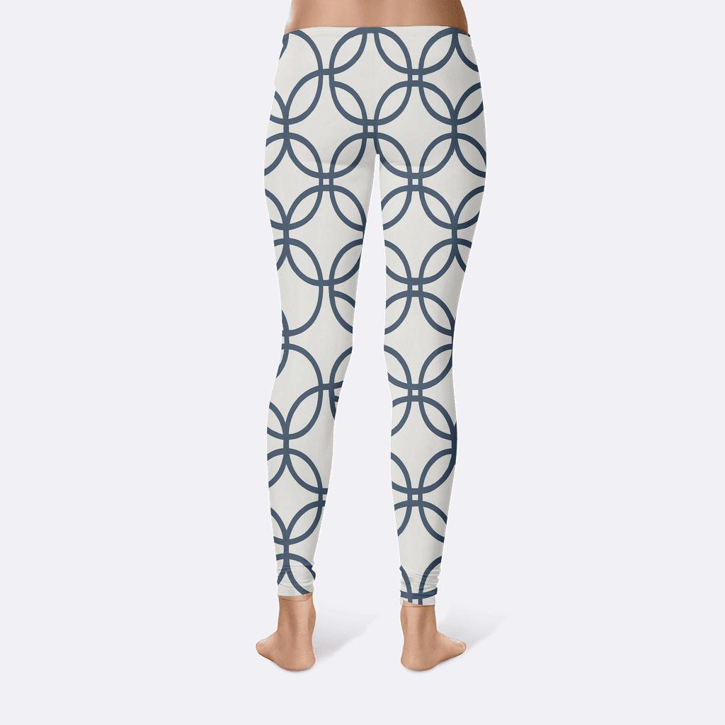 Orbit Chain Loop Tiles designer patterned leggings