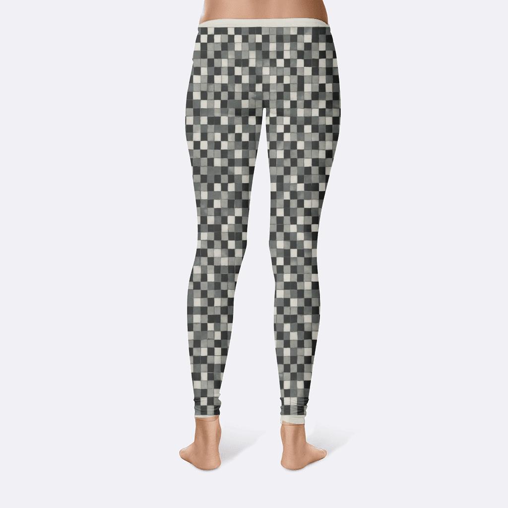 Pixel Noise Lattice stylish workout leggings
