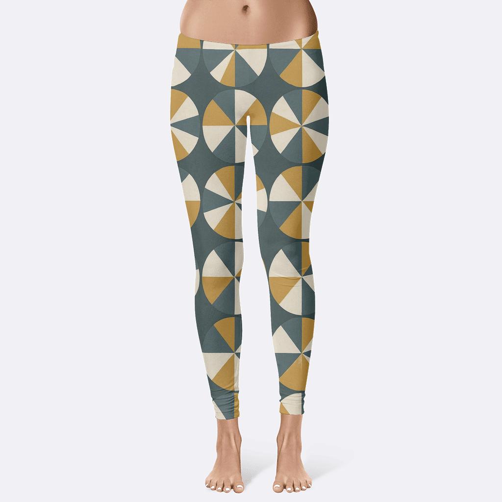 Radial Slice Matrix personalized print leggings