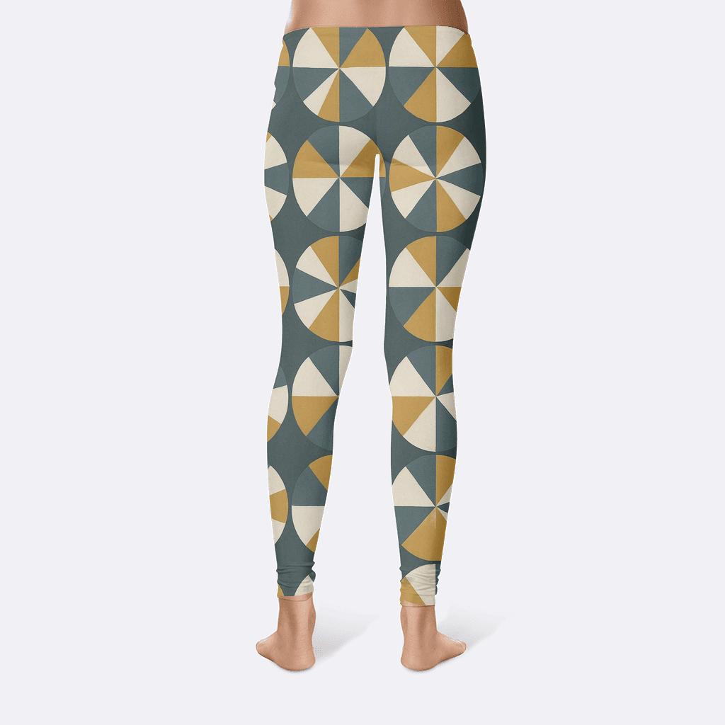 Radial Slice Matrix personalized print leggings