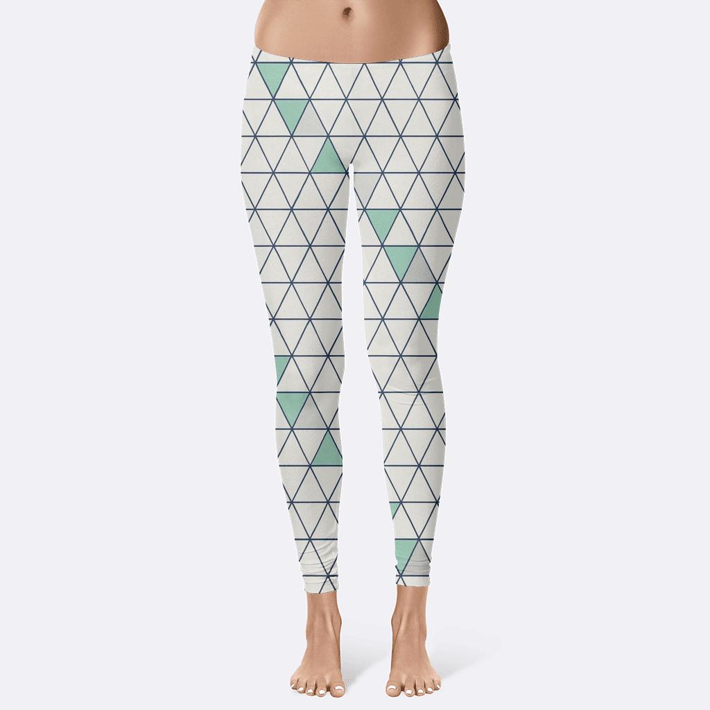 Triangular Drift Net trendy athletic leggings