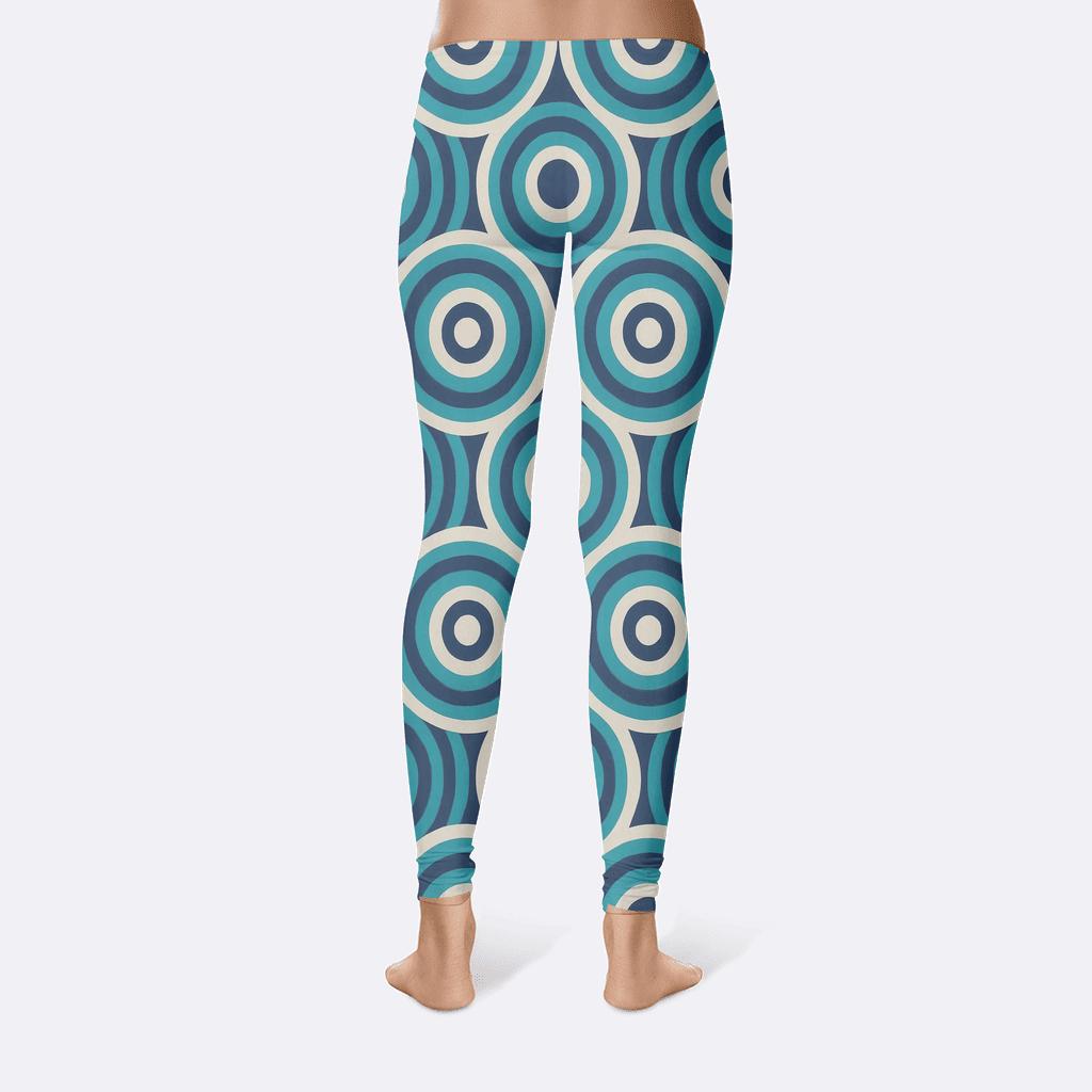Concentric Stripe Orbit soft cotton leggings