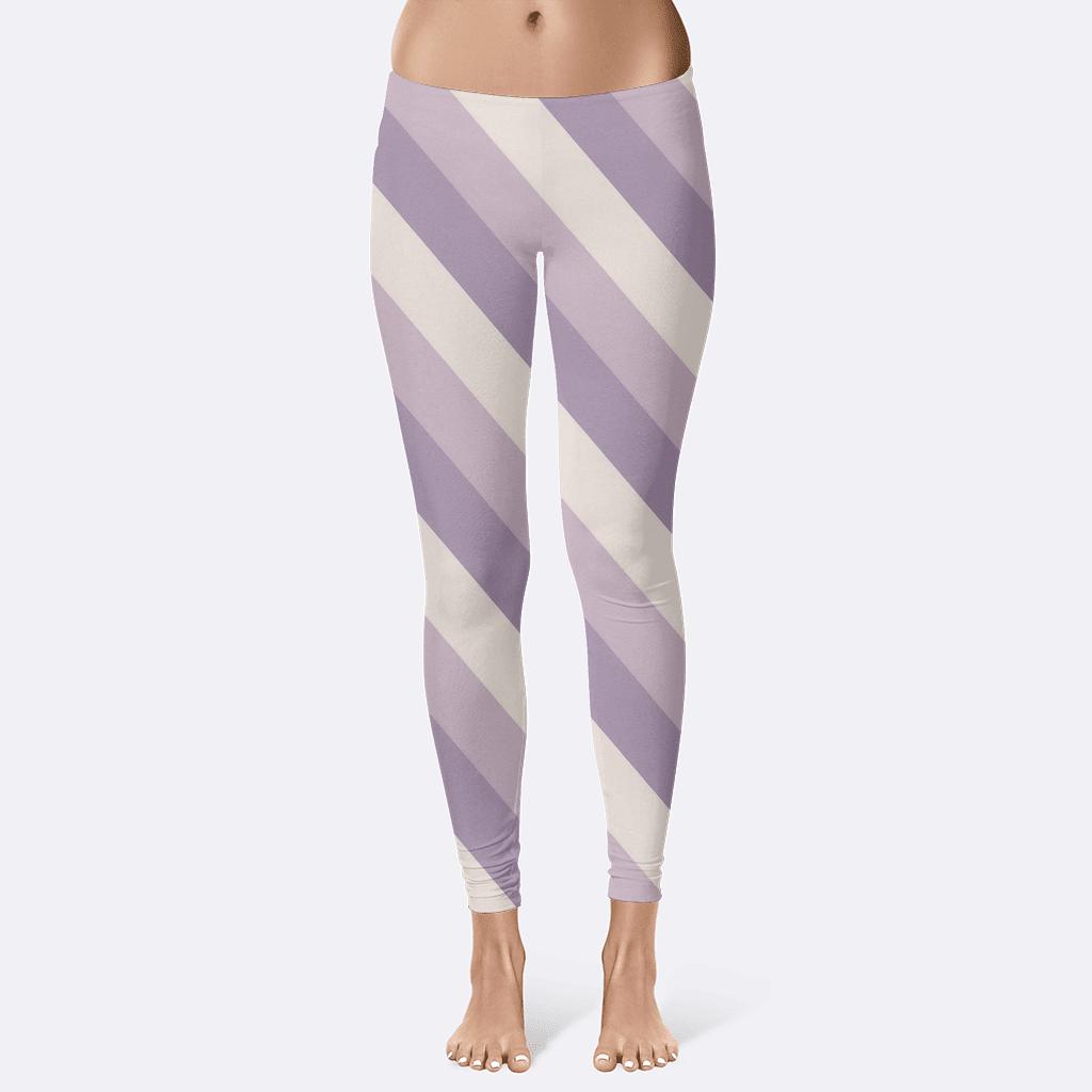 Diagonal Step Gradient personalized print leggings