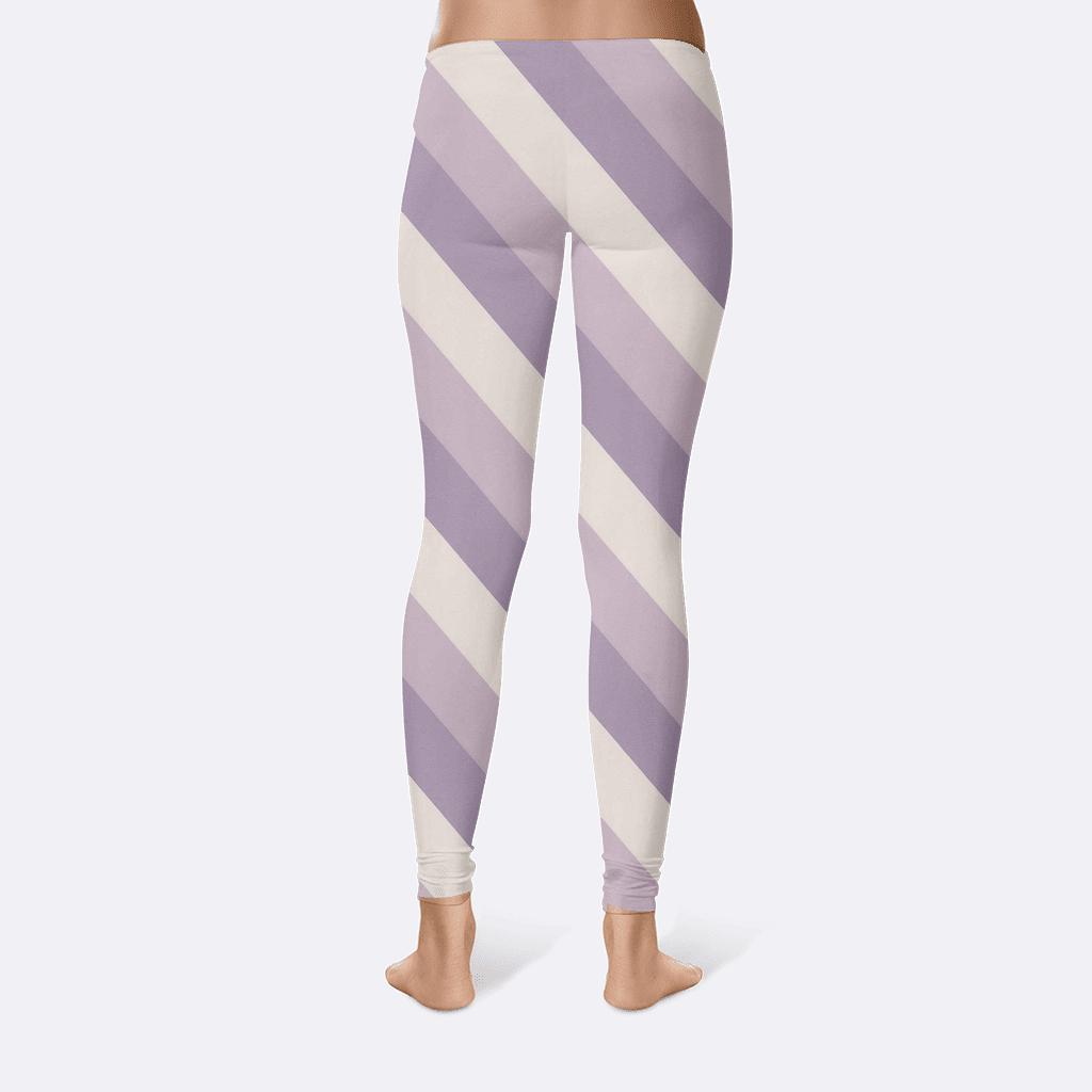 Diagonal Step Gradient personalized print leggings