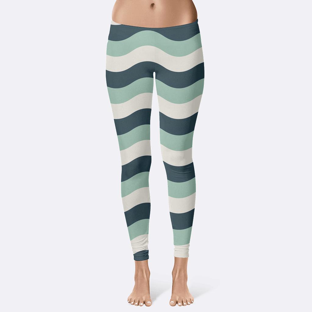 Sine Stripe Corridor high-waist leggings