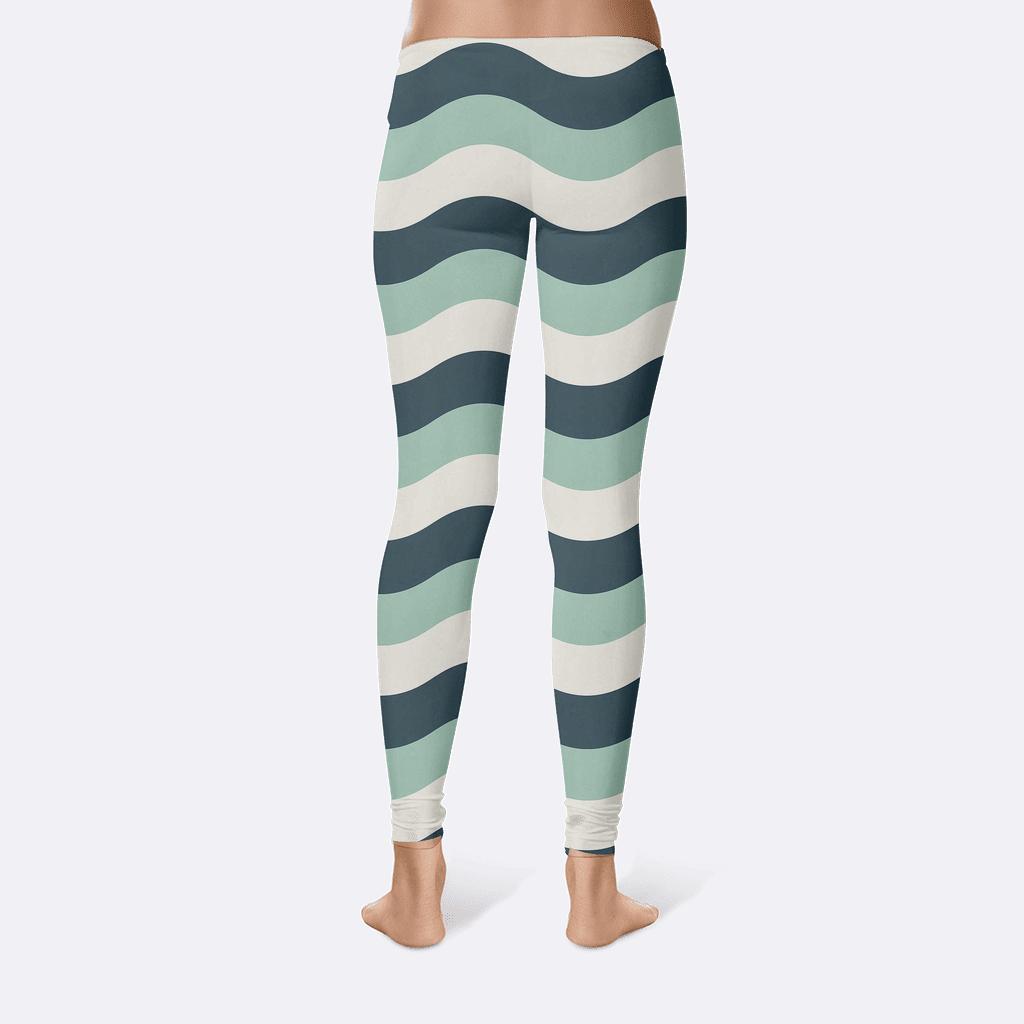 Sine Stripe Corridor high-waist leggings