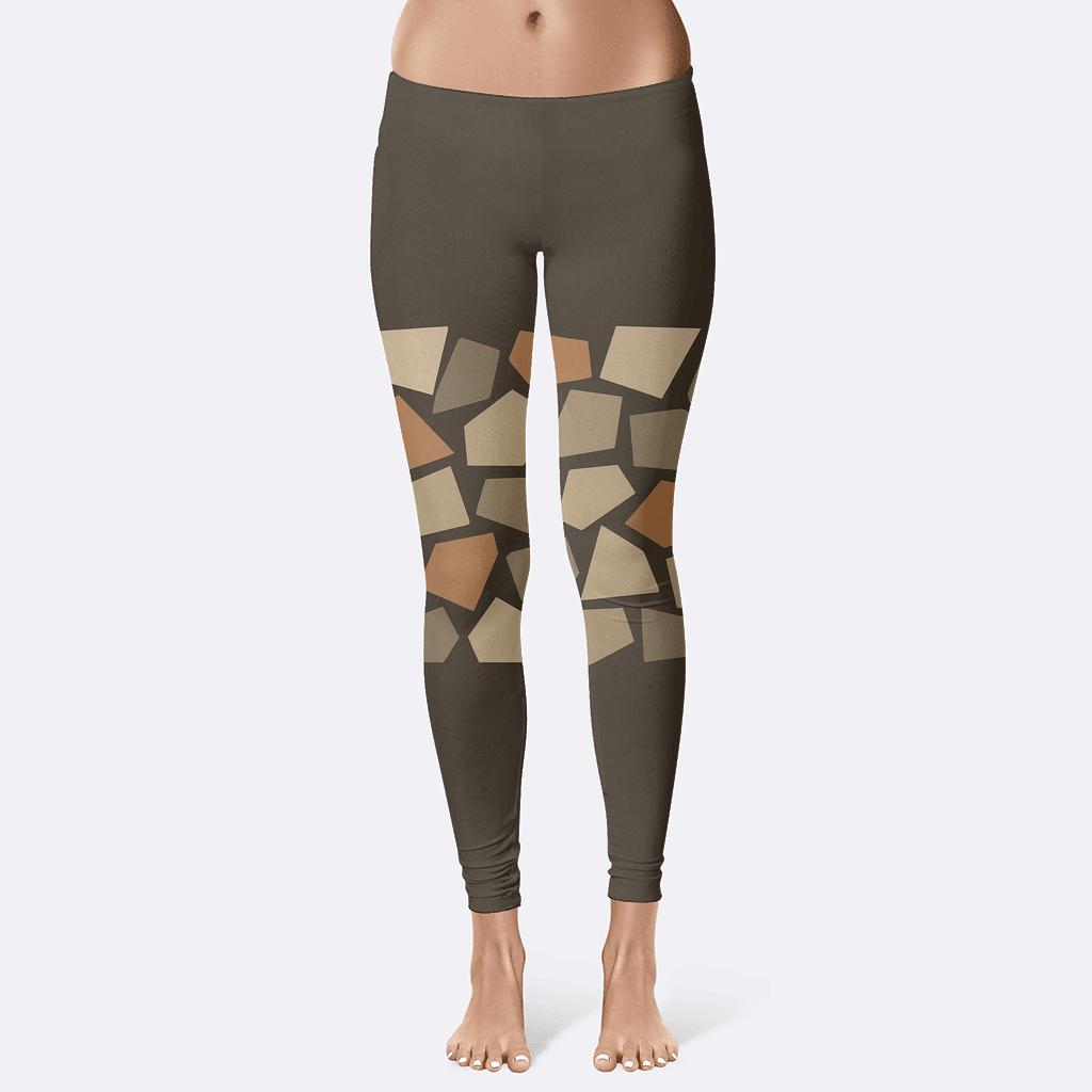Asteroid Belt Fragment Mosaic stylish workout leggings