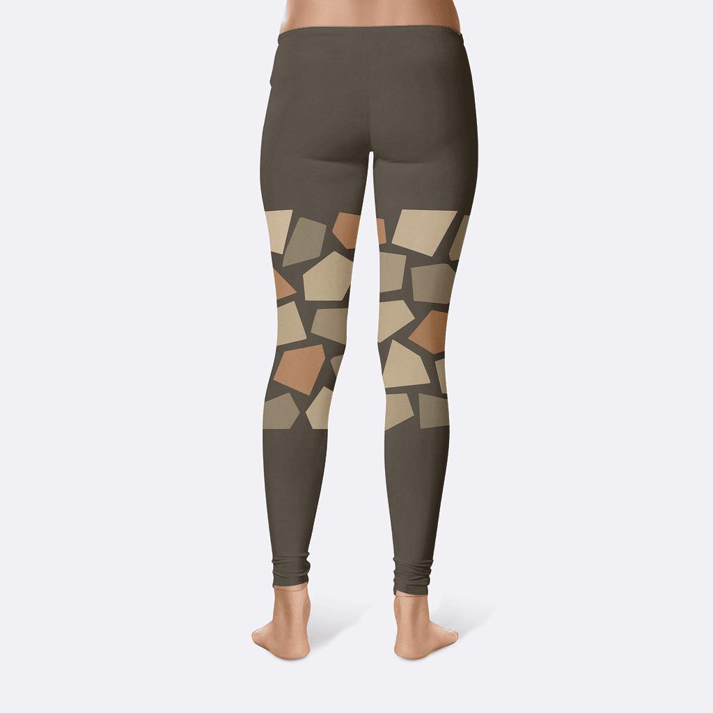 Asteroid Belt Fragment Mosaic stylish workout leggings
