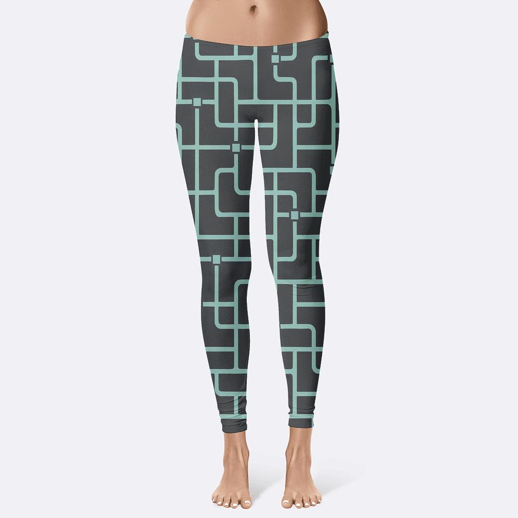 Interstellar Circuit Mesh trendy athletic leggings