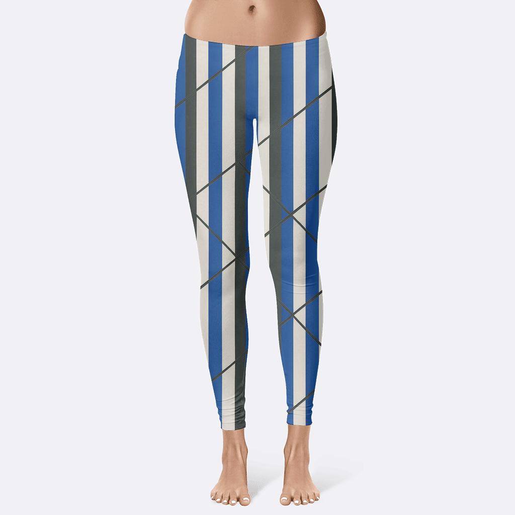 Cascade Stripe Interference custom leggings