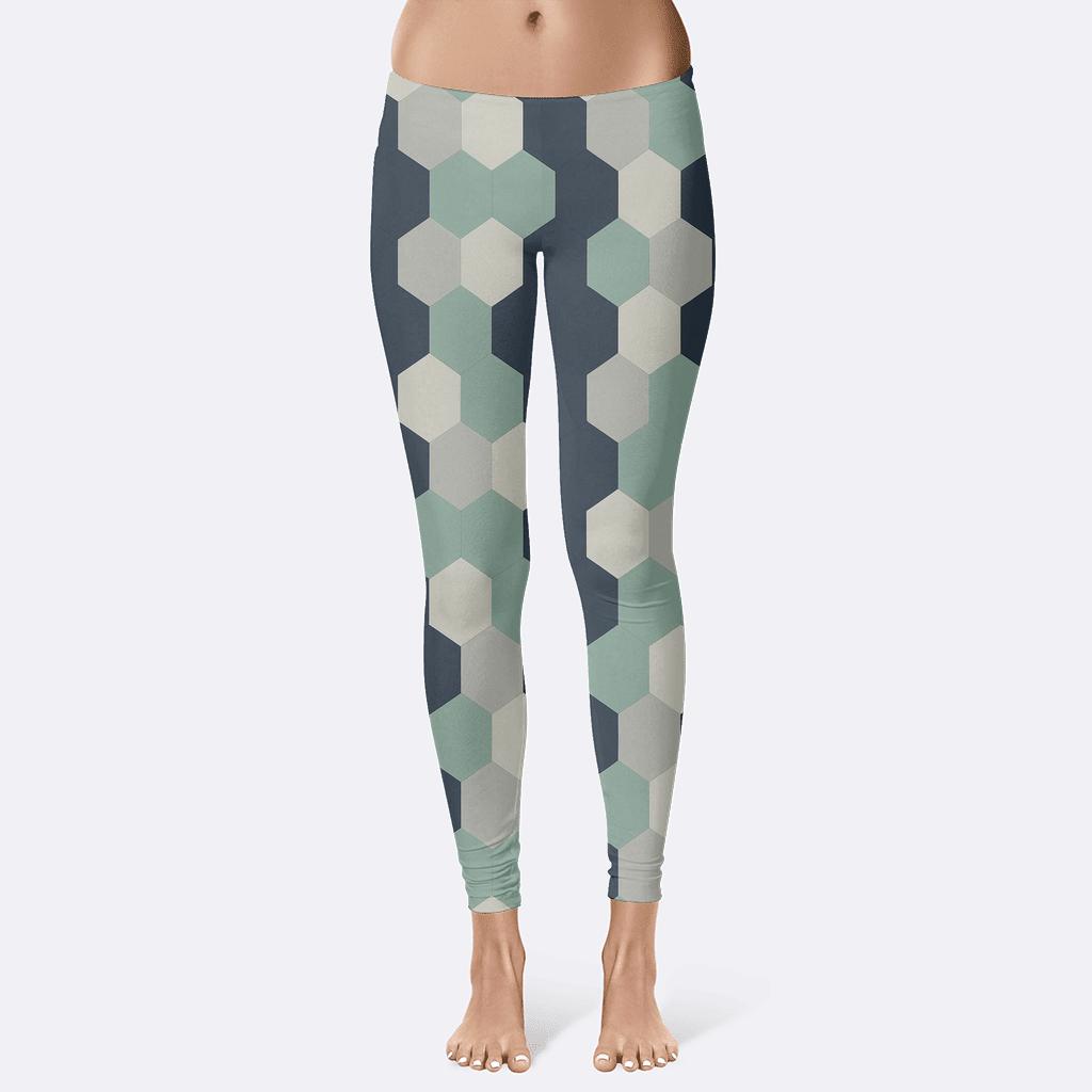 Staggered Hex Ladder comfortable yoga leggings