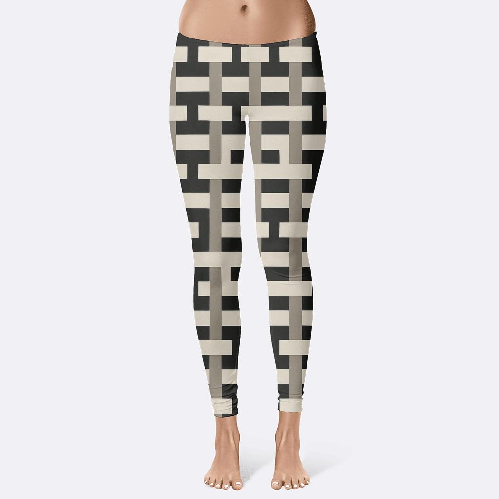 Broken Weave Matrix high-waist leggings