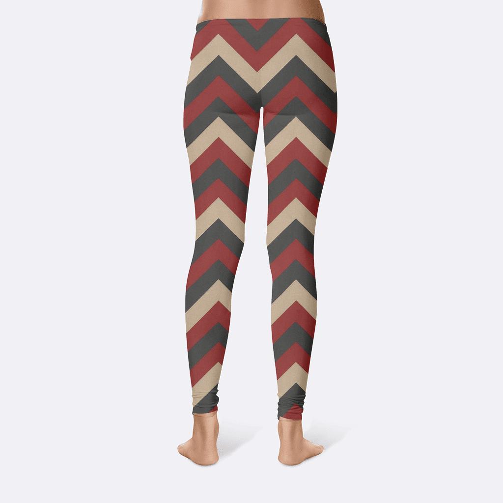 Angular Chevron Array designer patterned leggings