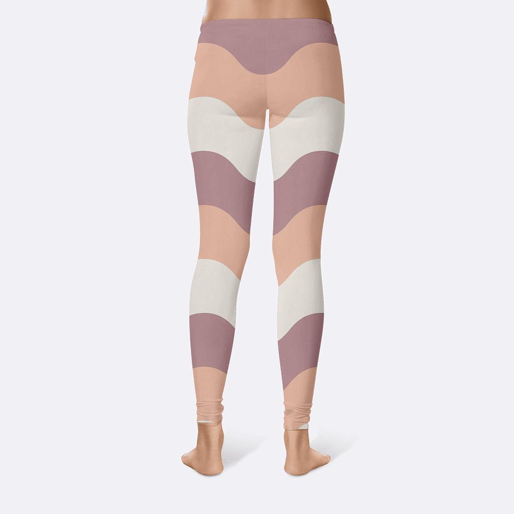 Curved Band Cascade designer patterned leggings