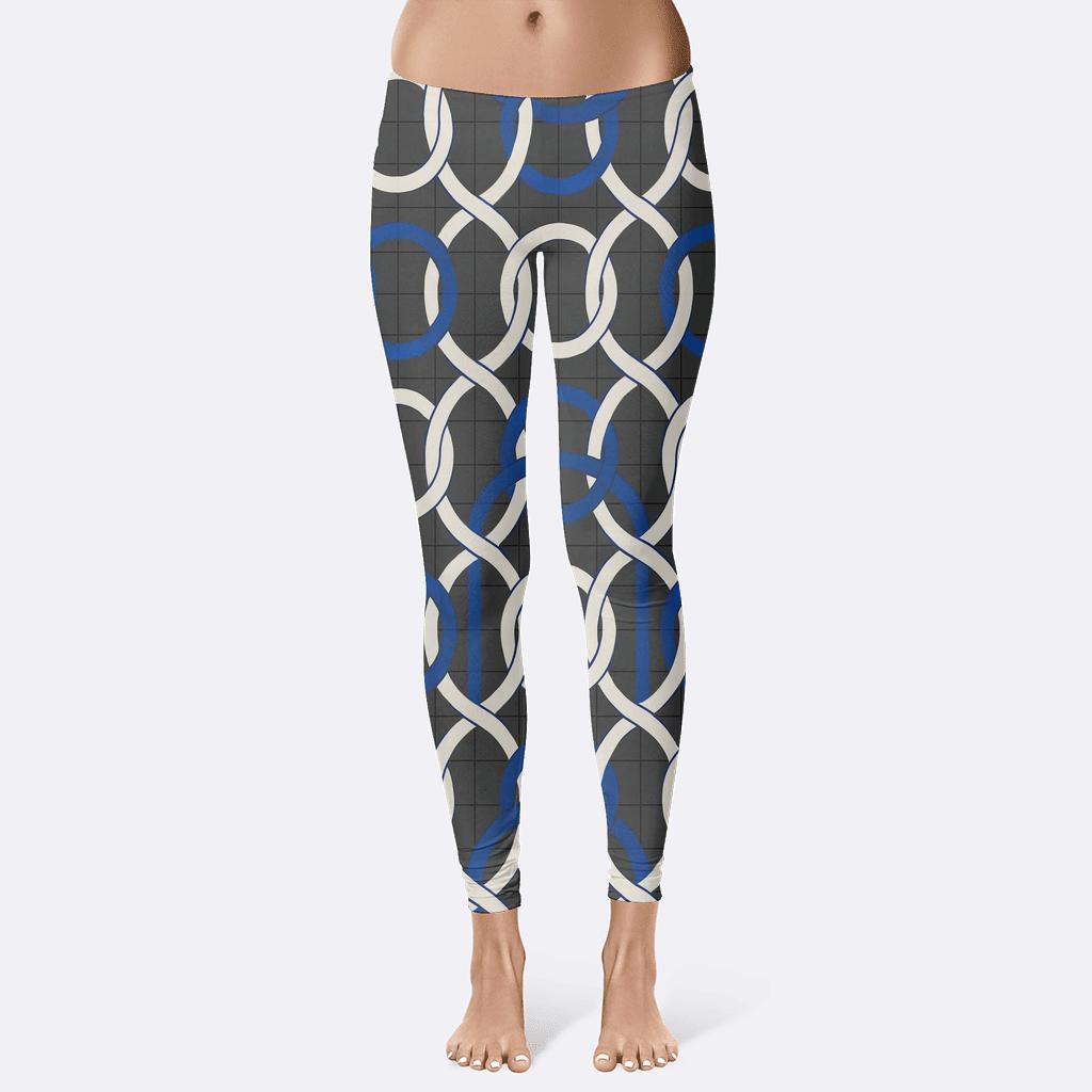Orbital Ring Grid high-waist leggings