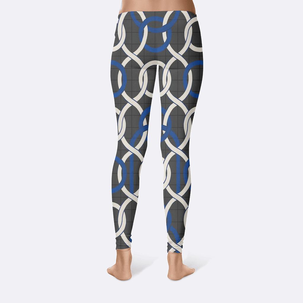 Orbital Ring Grid high-waist leggings