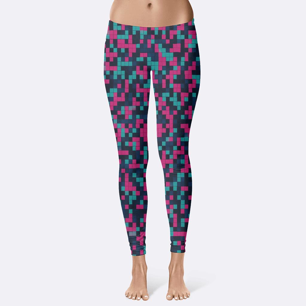 Nebula Pixel Scatter unique fashion leggings