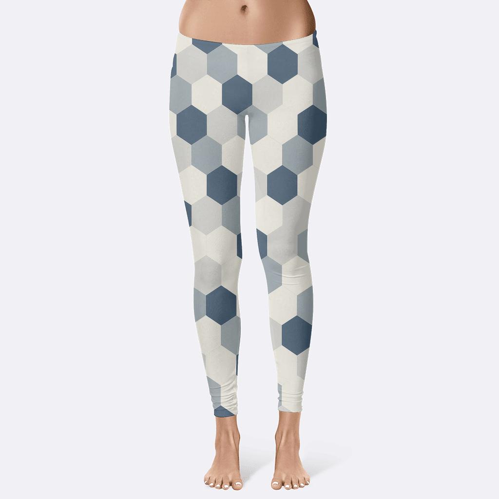 Galactic Hex Drift soft cotton leggings