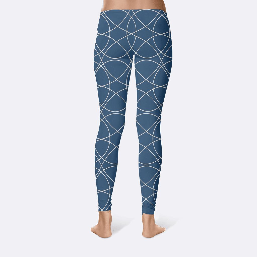 Orbit Line Interlace personalized print leggings