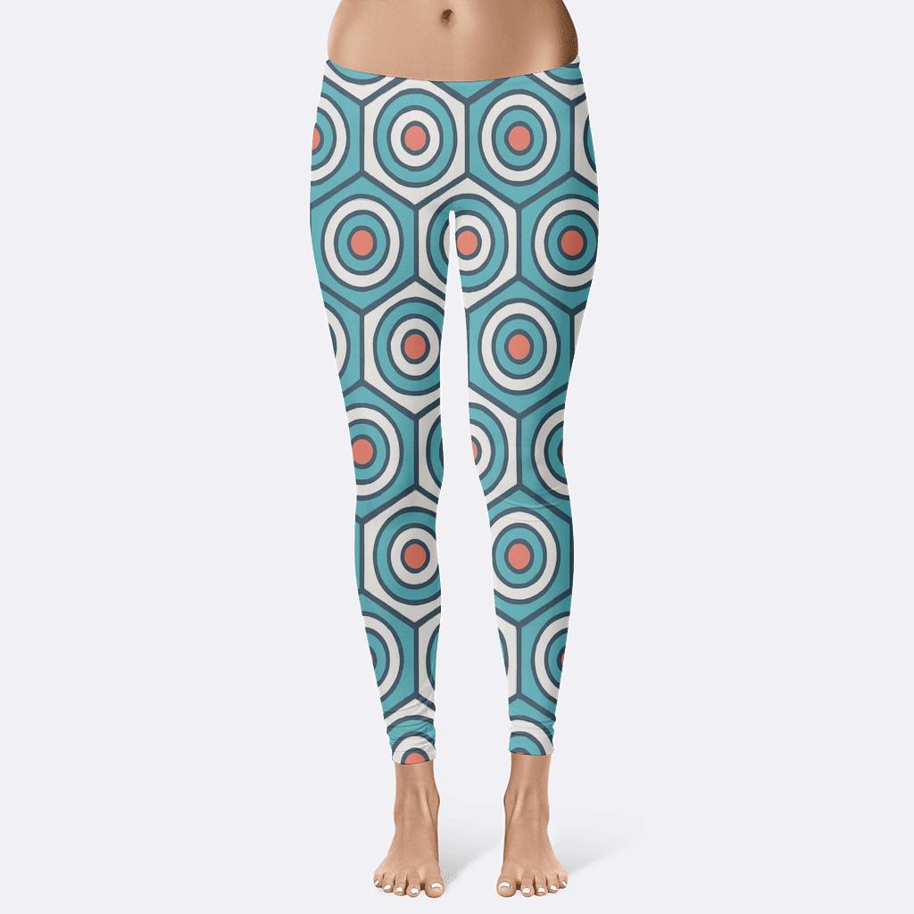 Stellar Hex Ring Tessellation personalized print leggings