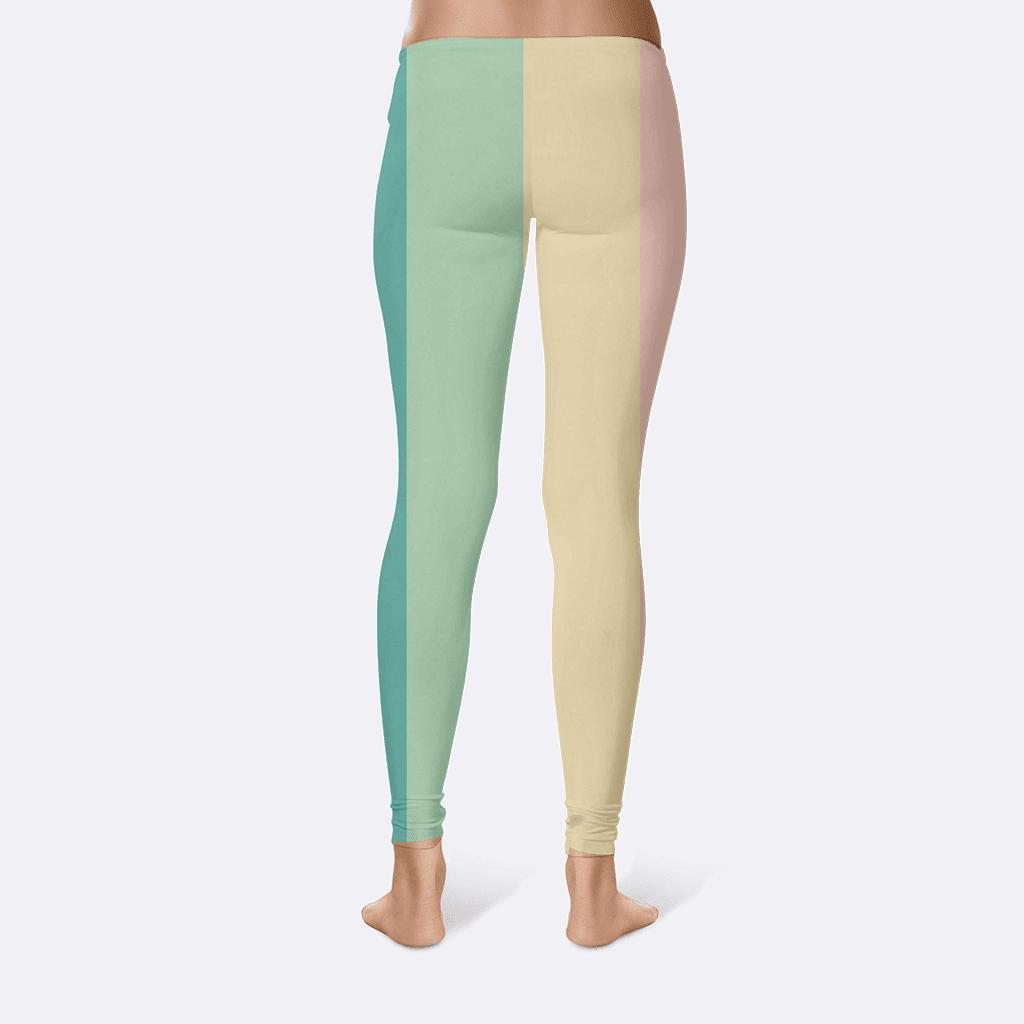 Aurora Band Gradient Stripes designer patterned leggings
