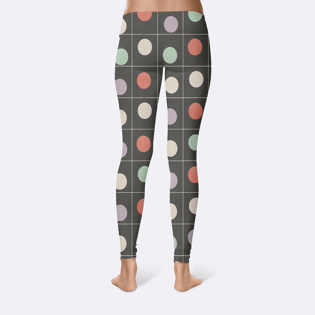 Dark Matter Ring Scatter Grid designer patterned leggings