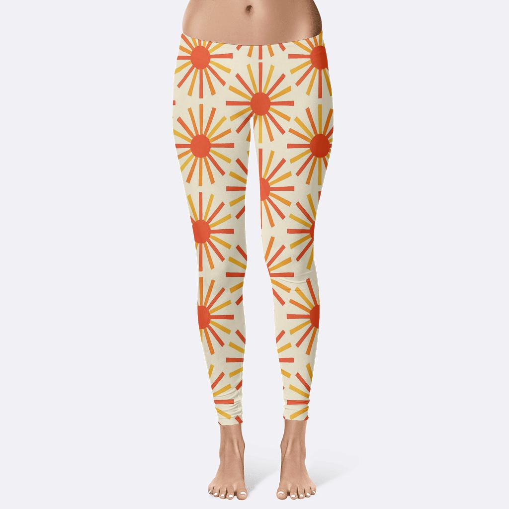Solar Flare Radial Spokes designer patterned leggings