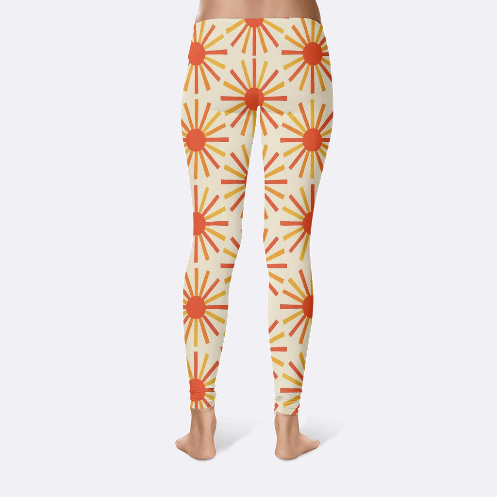 Solar Flare Radial Spokes designer patterned leggings