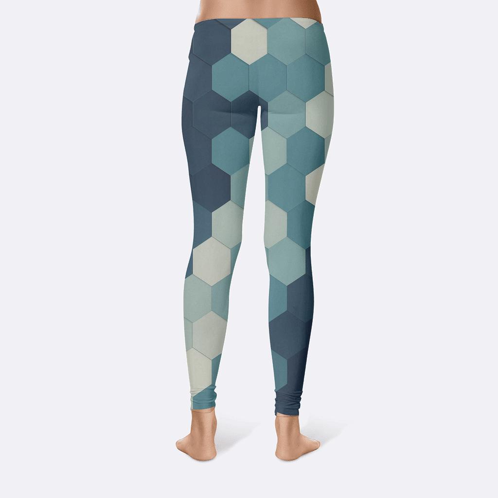 Galactic Hex Drift trendy athletic leggings