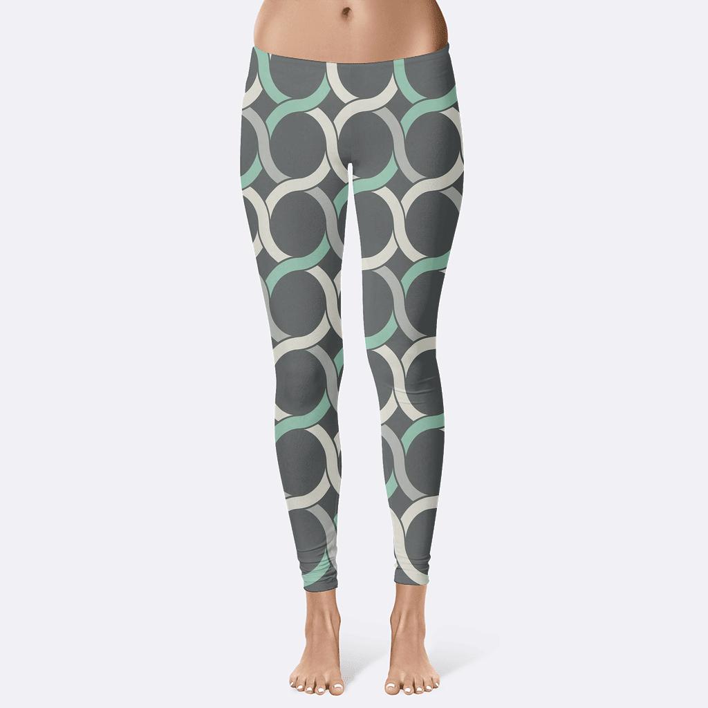 Orbit Chain Tessellation designer patterned leggings