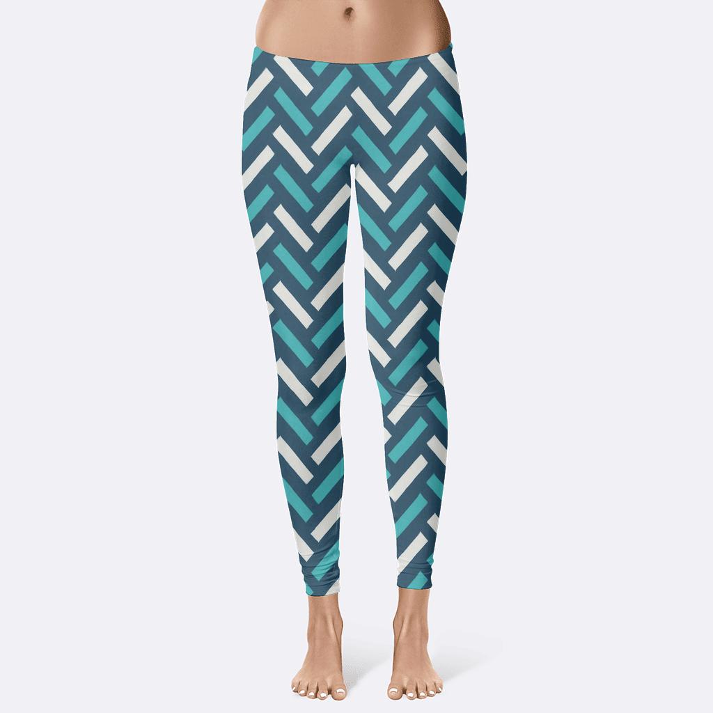 Comet Trail Herringbone high-waist leggings