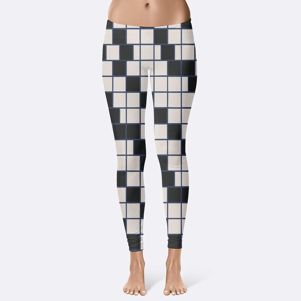 Orbit Shift Checkerboard designer patterned leggings