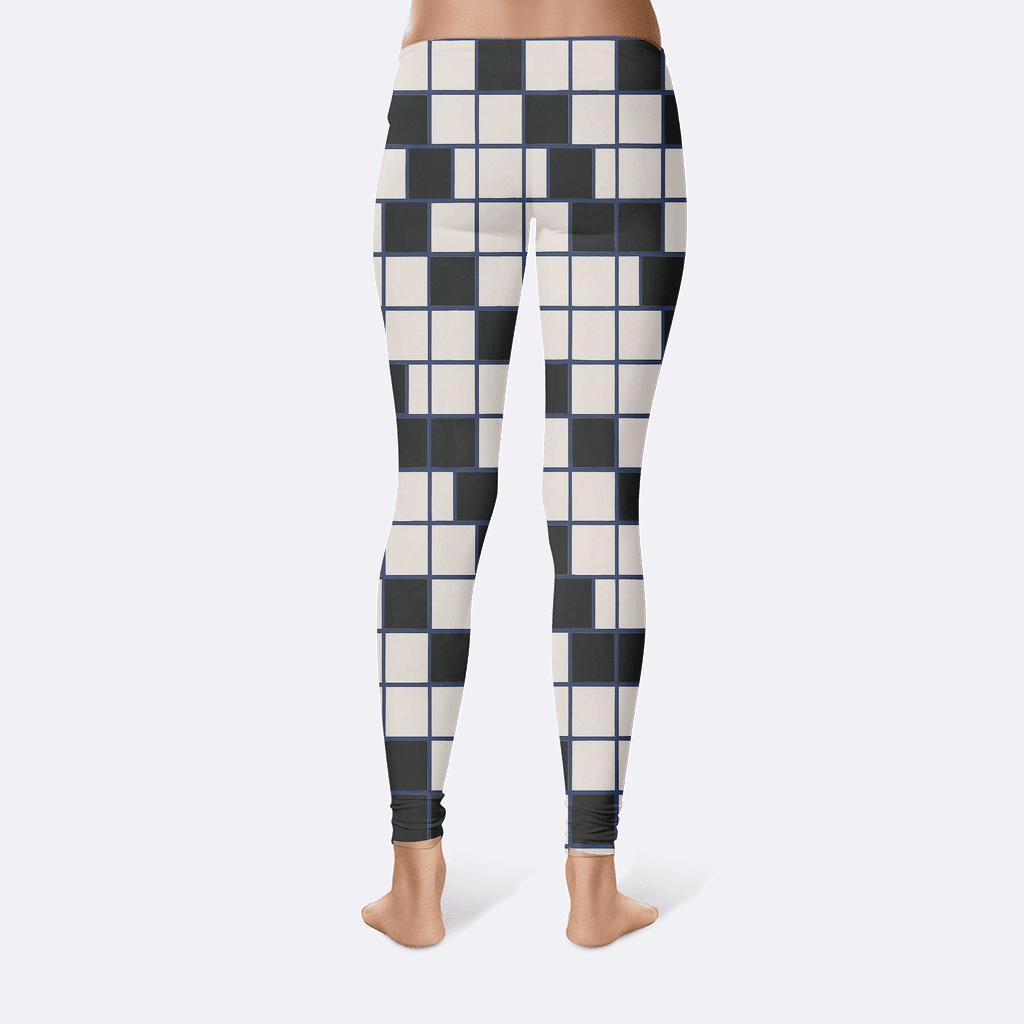 Orbit Shift Checkerboard designer patterned leggings