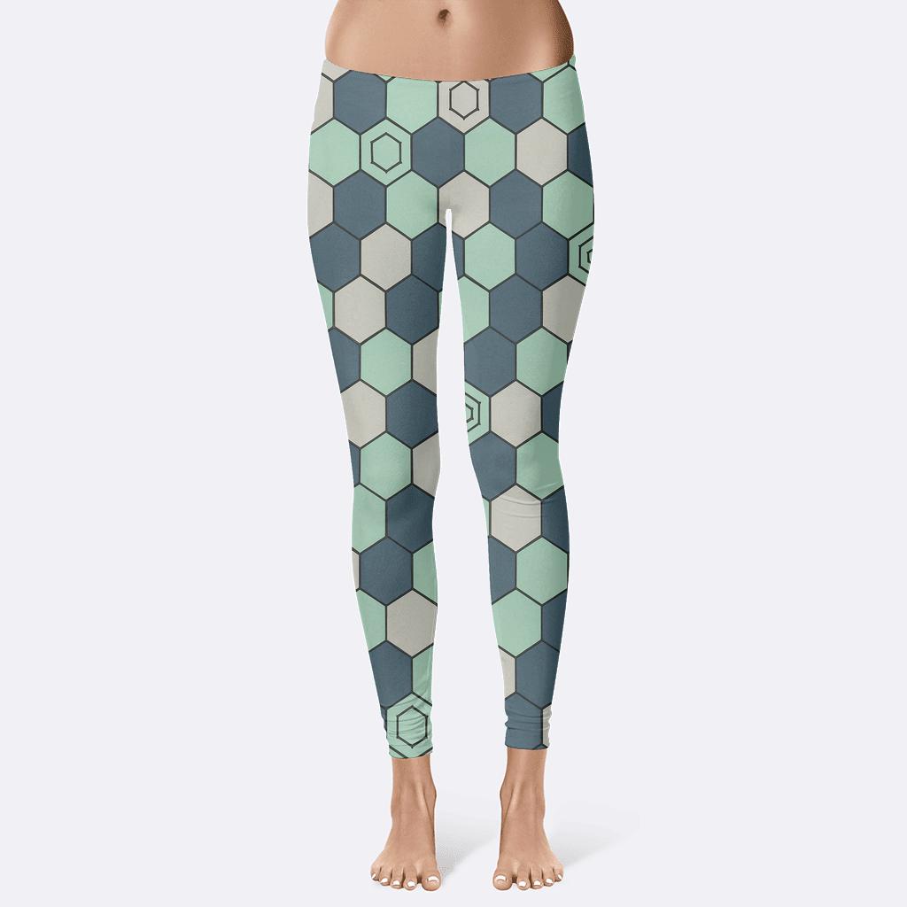 Quantum Hex Pulse high-waist leggings