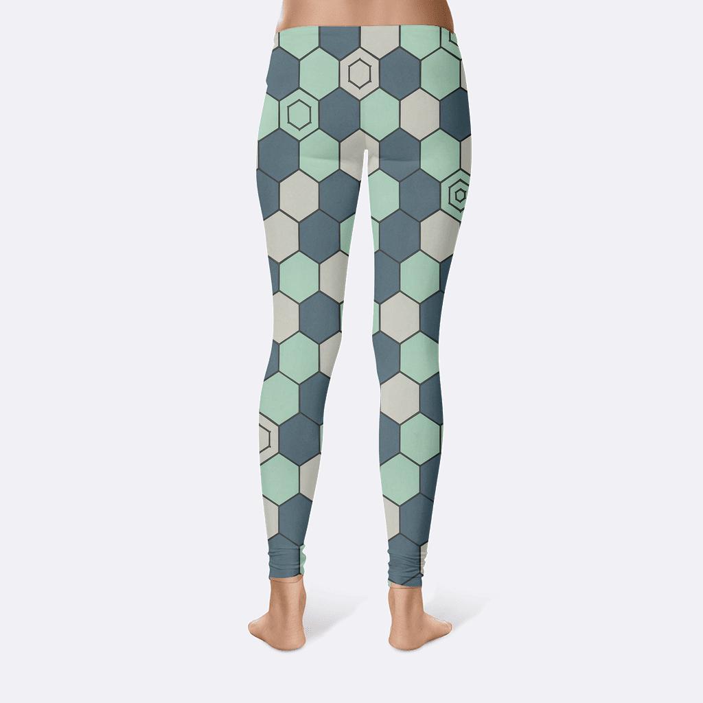 Quantum Hex Pulse high-waist leggings