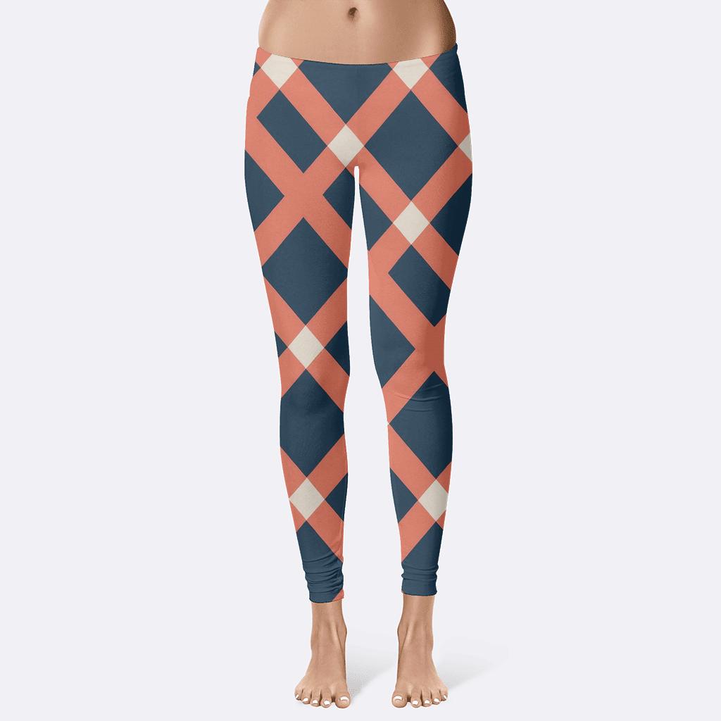 Diagonal Lattice Ribbon custom leggings