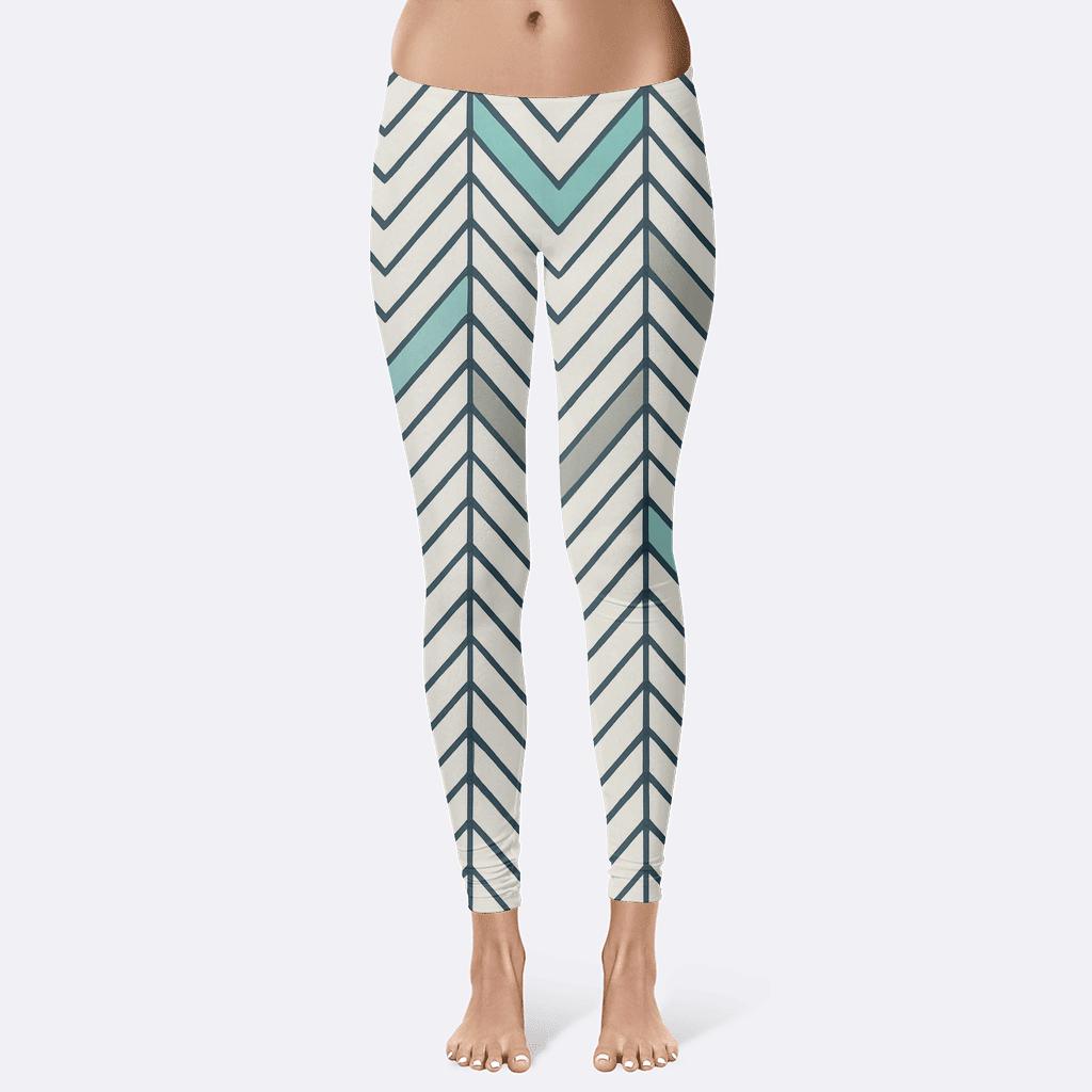 Nested Angle Cascade high-waist leggings