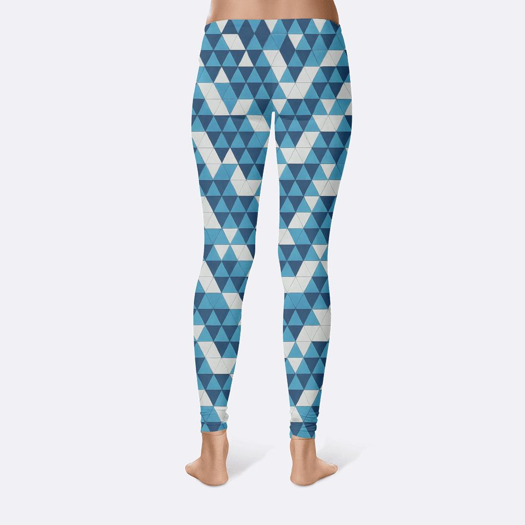Fragmented Triangle Weave soft cotton leggings