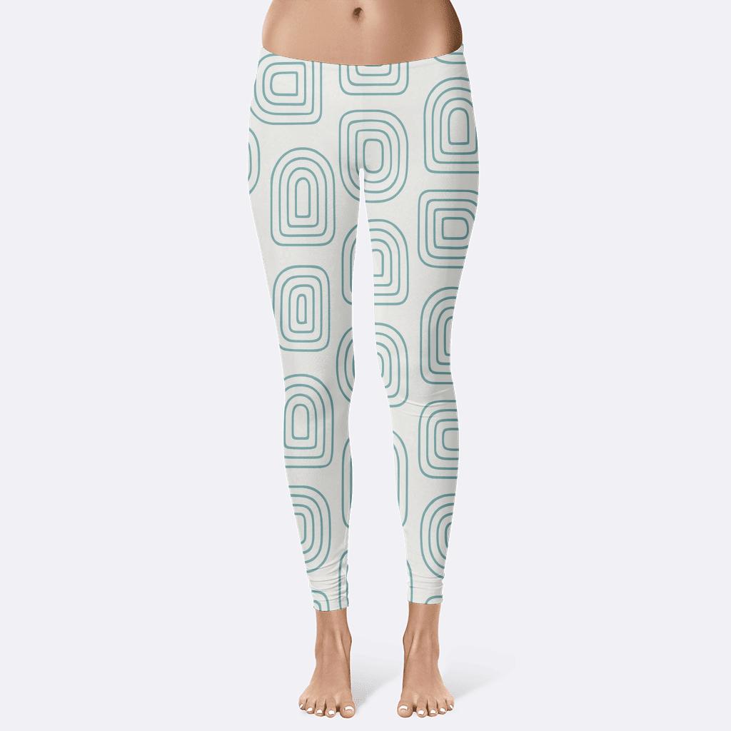 Concentric Line Shells high-waist leggings