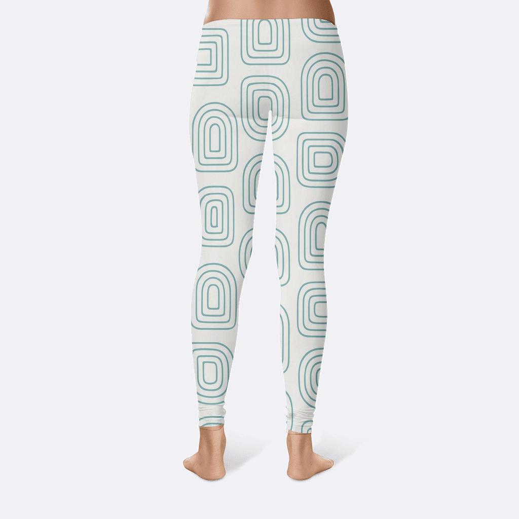 Concentric Line Shells high-waist leggings