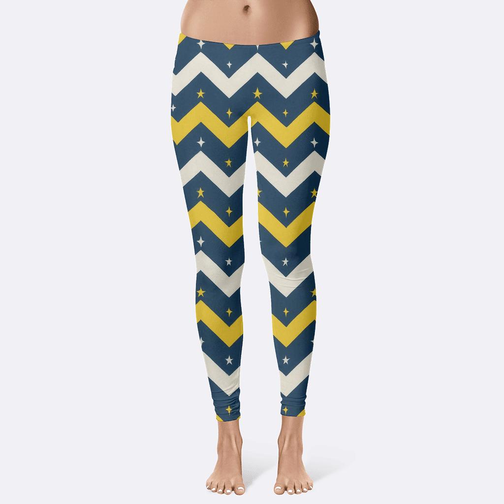 Stellar Chevron Cascade stylish workout leggings
