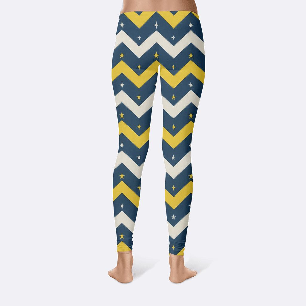 Stellar Chevron Cascade stylish workout leggings