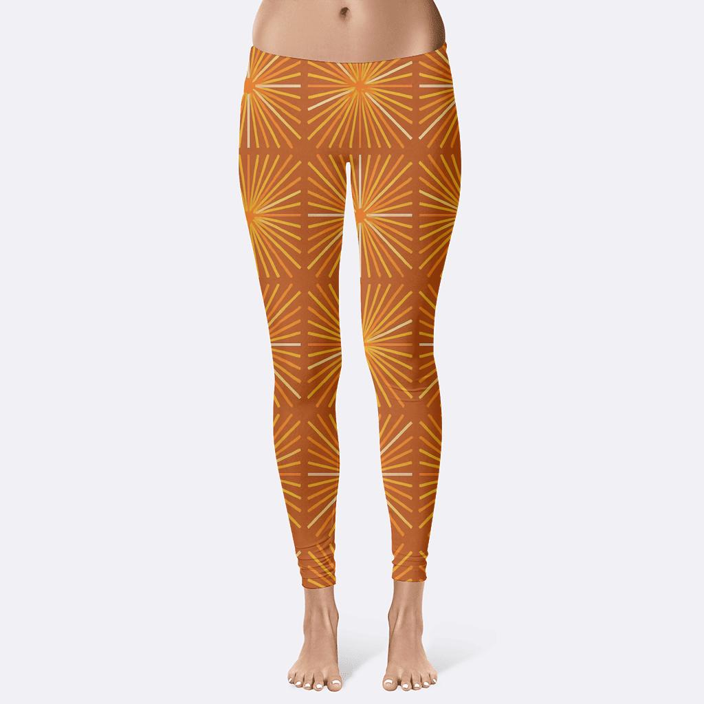 Solar Flare Line Burst custom leggings