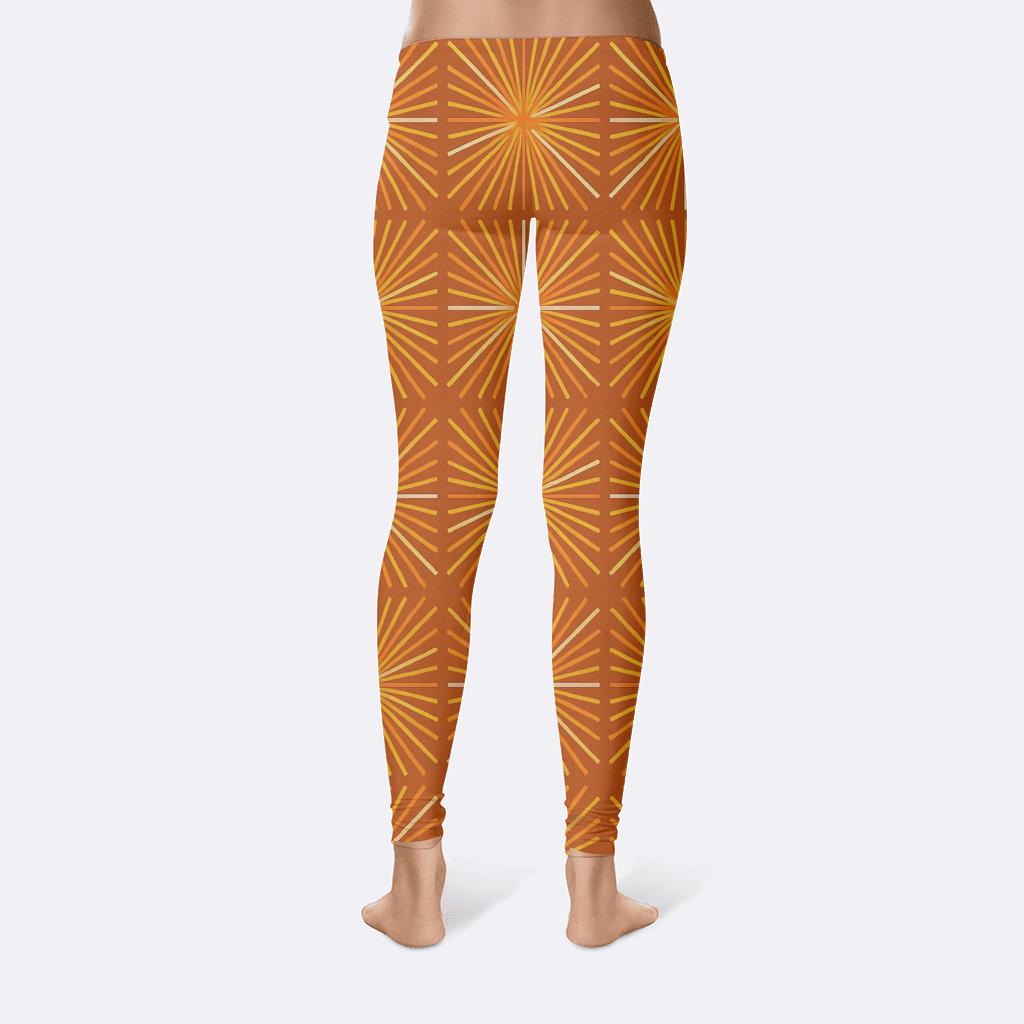 Solar Flare Line Burst custom leggings