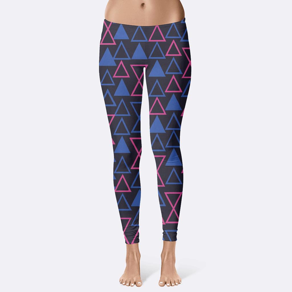 Deep Space Triangle Weave personalized print leggings