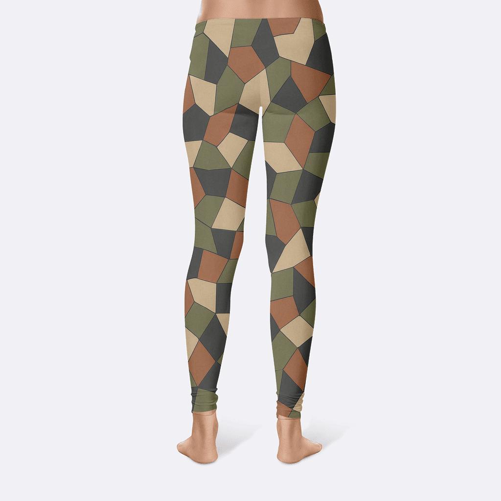 Asteroid Shard Mosaic personalized print leggings