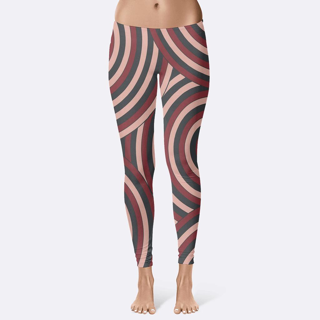 Galactic Ring Striation designer patterned leggings